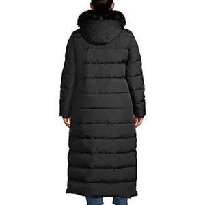 Women's Plus Size Down Maxi Winter Coat - Black - 2XL - Land's End - Hooded